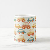 veelkleurige auto's patroon koffiemok (Center)