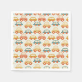  veelkleurige auto's patroon servet (Voorkant)