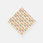  veelkleurige auto's patroon servet (Hoek)