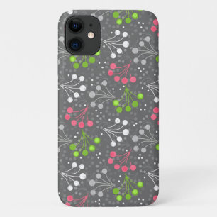 Veelkleurige bes eenvoudig patroon retro sixties iPhone 11 hoesje
