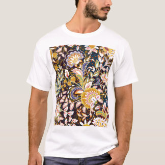 Veelkleurige bloemige Provence patroon T-shirt