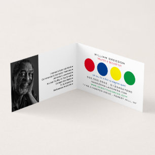 Veelkleurige Cirkels, Schilder & Decorator Foto Visitekaartjes