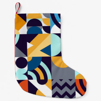 Veelkleurige Geometrisch: Primitieve Shapes Fusion Kleine Kerstsok