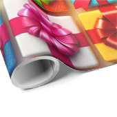 Veelkleurige geschenkdozen & bogen Boday Wrapping  Cadeaupapier (Rol Hoek)
