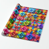 Veelkleurige geschenkdozen & bogen Boday Wrapping  Cadeaupapier (Uitgerold)