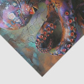 Veelkleurige levendige Octopus Decoupage Tissuepapier (Detail)