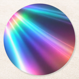  veelkleurige lichtstralen papier Onderzetter