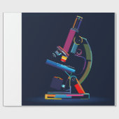 veelkleurige microscoop cadeaupapier (Vlak)