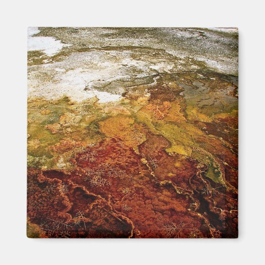 Veelkleurige minerale afzettingen in Yellowstone Magneet (Voorkant)