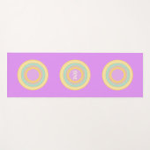 Veelkleurige pastelcirkels yogamat (Voorkant (horizontaal))