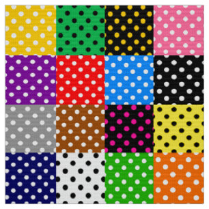 Veelkleurige Patchwork Quilt Polka Dots Stof