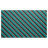 Veelkleurige Retro Polka Dots Grijs turquoise Stof (Yard (91,4 cm))