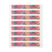 Veelkleurige Rozen Bloemenwikkel rond labels Omwikkelbaar Adreslabel (Vel)