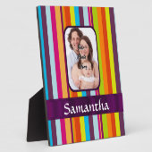 Veelkleurige snoepjes streep fotoplaat (Zijkant)