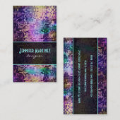 Veelkleurige Sparkles & Glitter Patroon Visitekaartje (Voorkant / Achterkant)