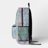 Veelkleurige Sparkly Faux Sequins Bedrukte Rugzak (Rechts)