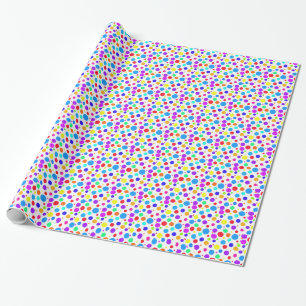 veelkleurige spots cadeaupapier