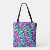 veelkleurige tie kleurstof draagtas (Achterkant)