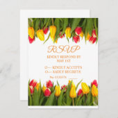 Veelkleurige Tulpen Boeket Thunder_Cove RSVP Kaartje (Voorkant / Achterkant)