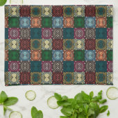 Veelkleurige Uil Patroon Theedoek (Gevouwen)