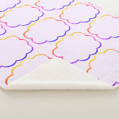 Veelkleurige wolken Sherpa Deken (3/4)