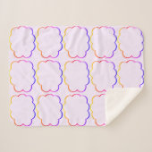 Veelkleurige wolken Sherpa Deken (Voorkant (horizontaal))