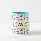 Veelkleurige zoete beren & kalligrafie op wit mok (Midden)