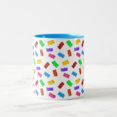 Veelkleurige zoete Beren & Monogram Tweekleurige Koffiemok (Center)