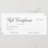 Veelzijdig cadeaubon (Voorkant / Achterkant)