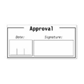 Veelzijdig goedkeuringsstempel 	rubberstempel (Afrduk)