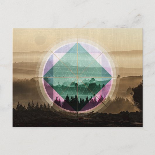 Veelzijdig landschap briefkaart (Voorkant)