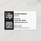 Veelzijdig zwart-wit landschap visitekaartje (Voorkant)