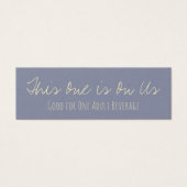 Veelzijdige Drink in crème, Sinaasappel en staal Mini Visitekaartjes (Voorkant)