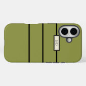 Veelzijdige stijlvolle monogrammen met modern geel Case-Mate iPhone case (Achterkant (horizontaal))