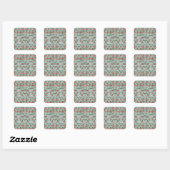 Veenbessen2 Vierkante Sticker (Vel)