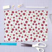 veenbessen en bladeren op witte, schattige doedels tissuepapier (Craft)