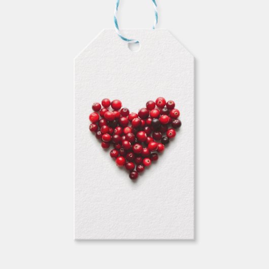 veenbessenhart cadeaulabel (Voorkant)