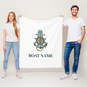 Veennaam Nautisch ankerpunt toevoegen Fleece Deken