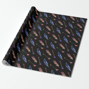 Veer en pijlen cadeaupapier