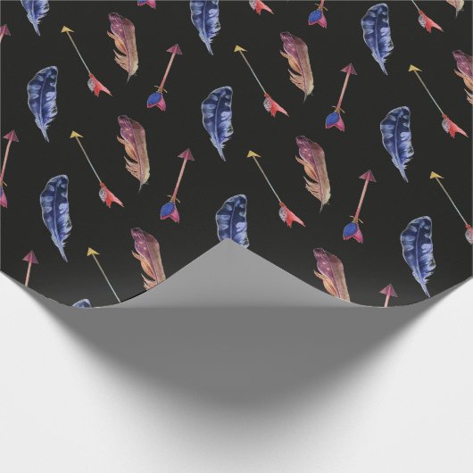 Veer en pijlen cadeaupapier (Hoek)