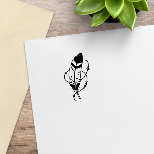 Veer Kralen Tribale Boho Amulet 1x1 Rubberstempel