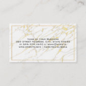 Veer Logo | Goudgrens | Marmer Visitekaartje (Achterkant)