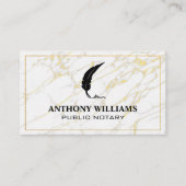 Veer Logo | Goudgrens | Marmer Visitekaartje (Voorkant)