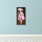 Veer, Mauvy Silk & Suede: Mode van Matisse Doll Canvas Afdruk (Insitu (Houten vloer))