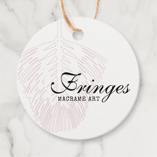 Veer ontwerp Boho Macrame Dank u dat u Label ophan (Voorkant)