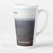 Veer op een mok, warme drank, keukengerei. latte mok (Rechts)