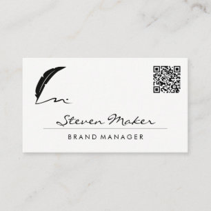 Veer Pen Logo QR Code visitekaartje