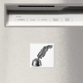 Veer Quill Ink Pen in Inkwell Magneet (Insitu (Vaatwasser))