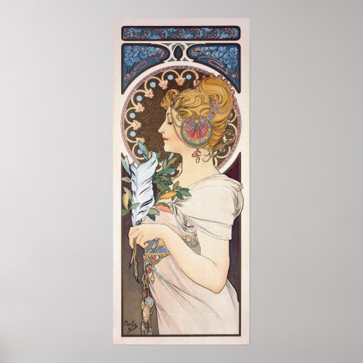 Veer van Alphonse Mucha -  Nieuw Poster (Voorkant)