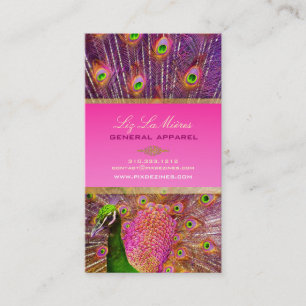 Veer van de Pauw van PixDezines de Trotse voor Visitekaartje